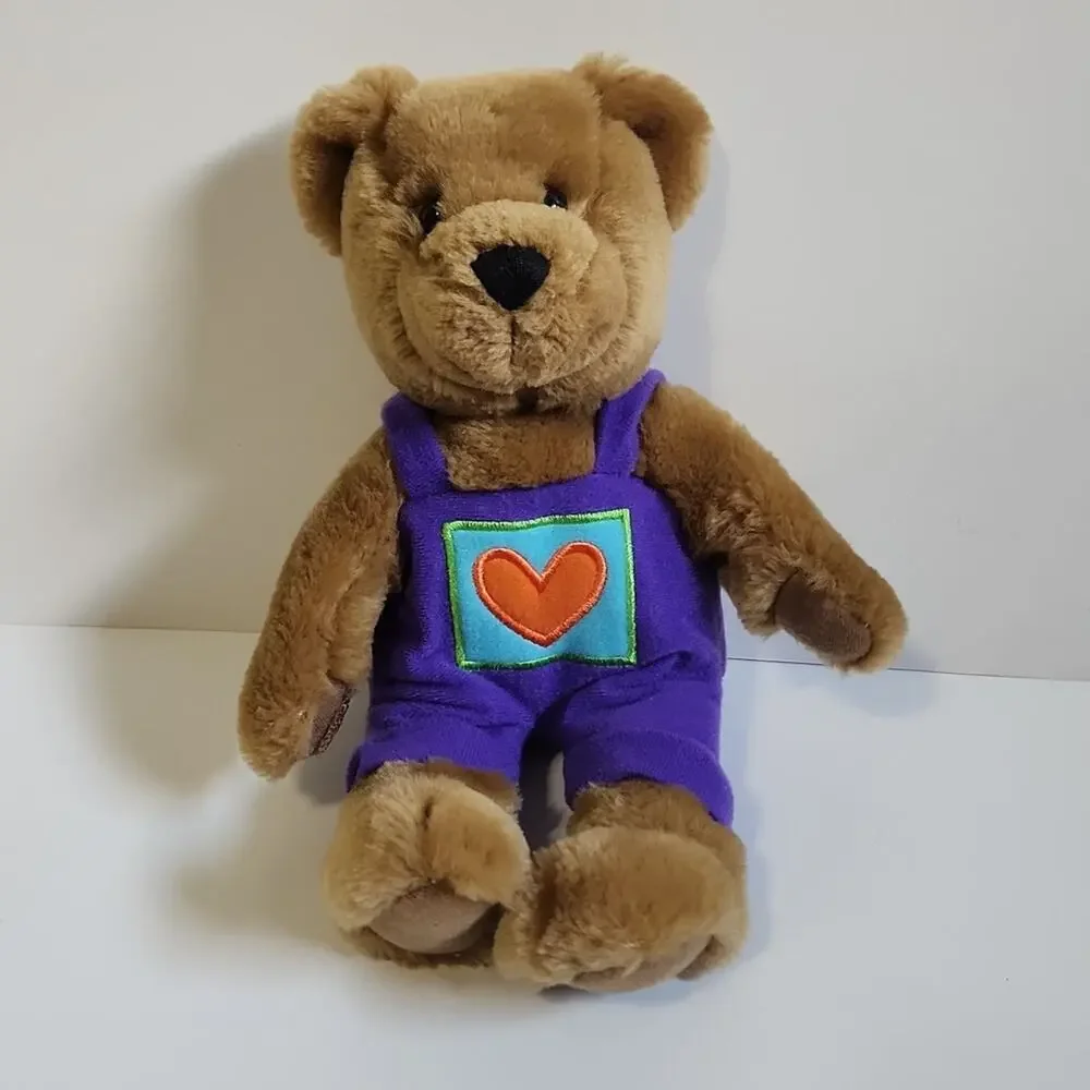 Hallmark Kiss Kiss Brown Bear Movable Head Magnetic Nose Hook &‎ Loop Paws